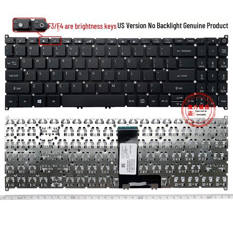 Compatible Keyboard for Acer Hongji Models N18P5, N20C13, N20C5, EX215-21, EX215-51