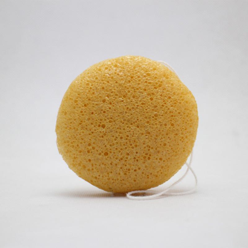 Fiber Material Round Facial Cleansing Exfoliator Face Wash Cleaning Sponge Face Wash Puff 1/5 Pcs Konjac Cleansing Sponge