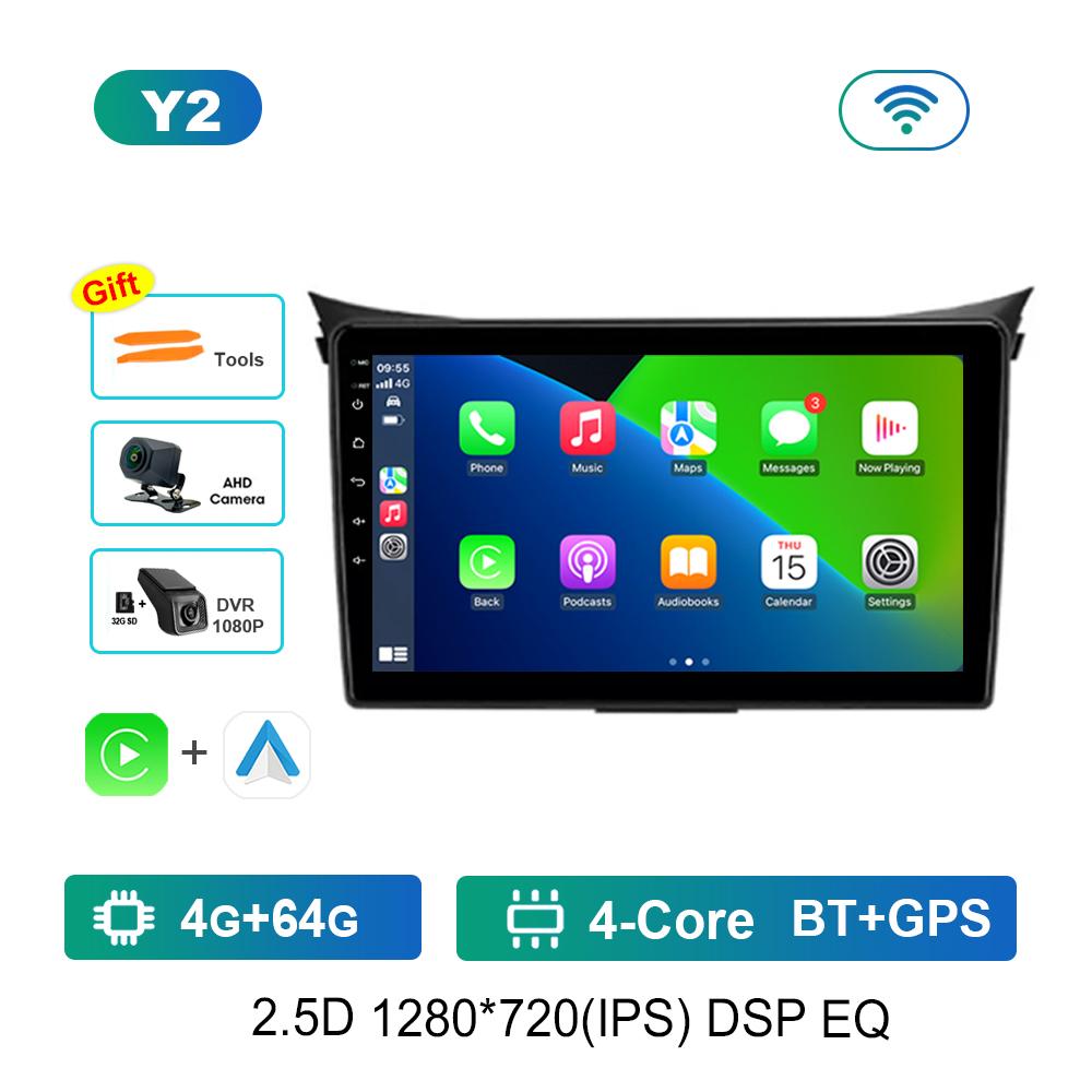Android System 9 '' for Hyundai I30 II 2 GD 2011 - 2017Car Video Multimedia Player DSP Stereo 4G IPS Screen Navigation GPS WiFi