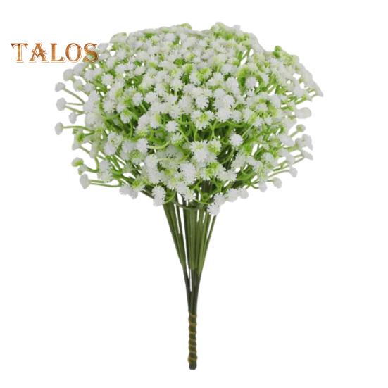 

100 шт. искусственных цветов гипсофилы, реалистичная искусственная гипсофила, белая искусственная гипсофила с длинным стеблем для дома, вазы, корзины, свадебного сада белый