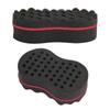 Oval Barber Locking Hair Brush Afro Curl Wave Multi-holes Double Sided Sponge