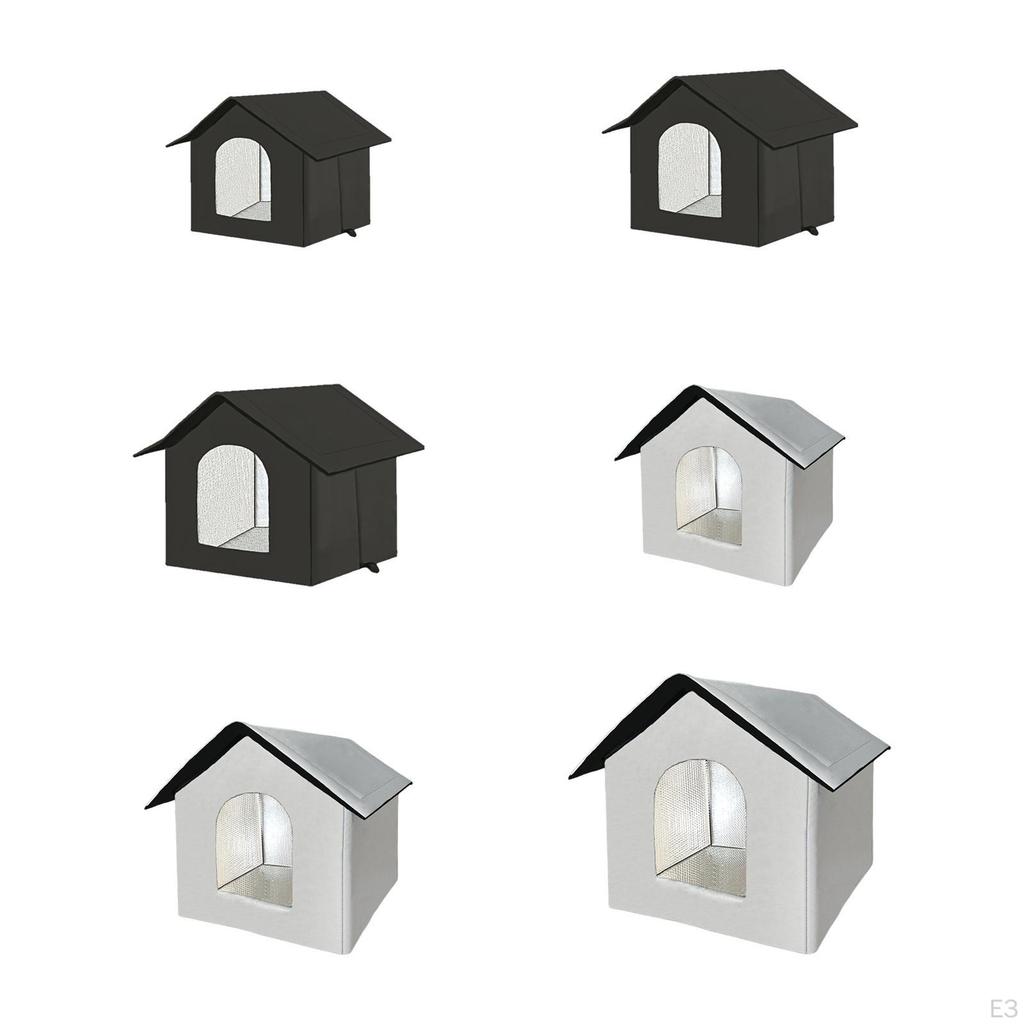Outdoor Cat House ,Cat Bed, Easy To Assemble, Insulated Kitty Shelter Kitten Hideaway Tent