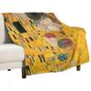 Gustav Klimt | The Kiss Throw Blanket Myke sengetepper Luxury St Blanket