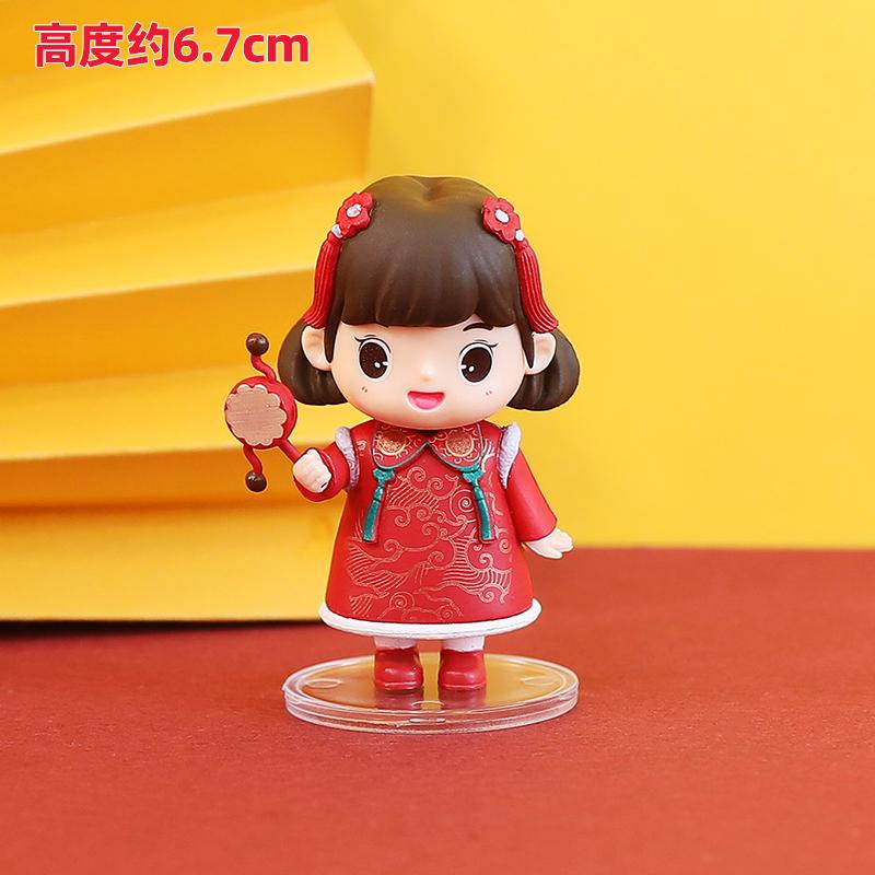 Chinese Lunar New Year Decoration 2026 3D Dragon Baby Ornaments Spring Festival Party Cake Topper Chinese Immortal Desktop Decor