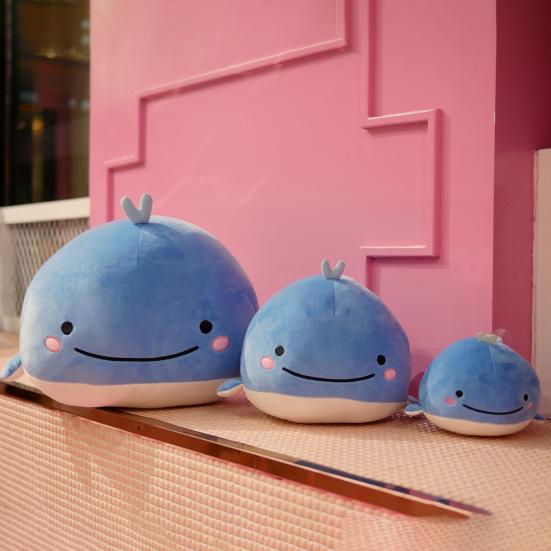 15/25/40cm Whale Plush Toy Lovely Sofa Ornament Soft Sleeping Accompany Plushies Stuffed