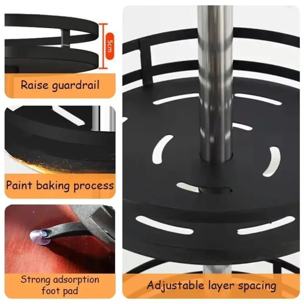 Estante de Almacenamiento para Encimera de Cocina Multicapa Rotación 360° Soporte para Condimentos Hogar