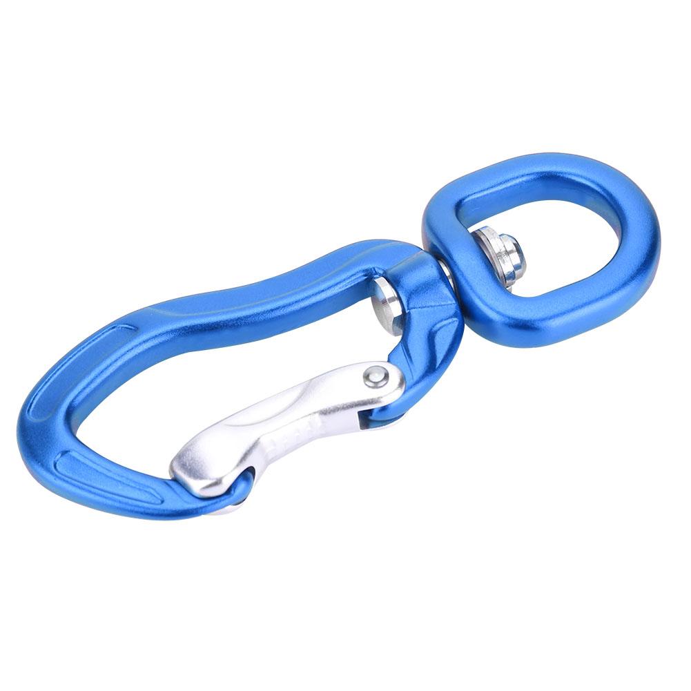 Multifunctional Aluminium Alloy Carabiner Outdoor Mountaineering Safe Lock D Buckle Blue