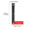 Woodworking Square Ruler Framing Foldable Aluminum Alloy Multi Angle Measuring for