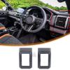 ABS Matte black For Mitsubishi Triton L200 2025+ Car Central Console gear Water Cup Steering Wheel Frame air outlet Cover