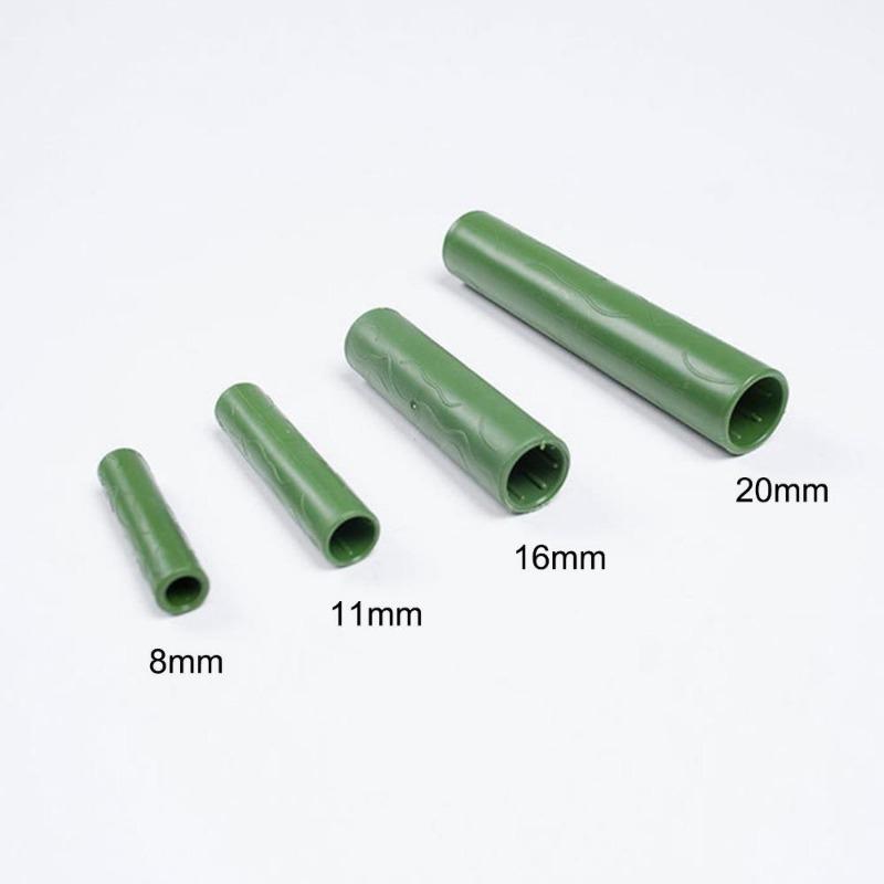10 Stück Gartenarbeit Pflanzenstütze Verbindungsrohr Kletterpflanzen 8/11/16/20mm Pfähle Veredelungsstab Verbinder Gartengerät
