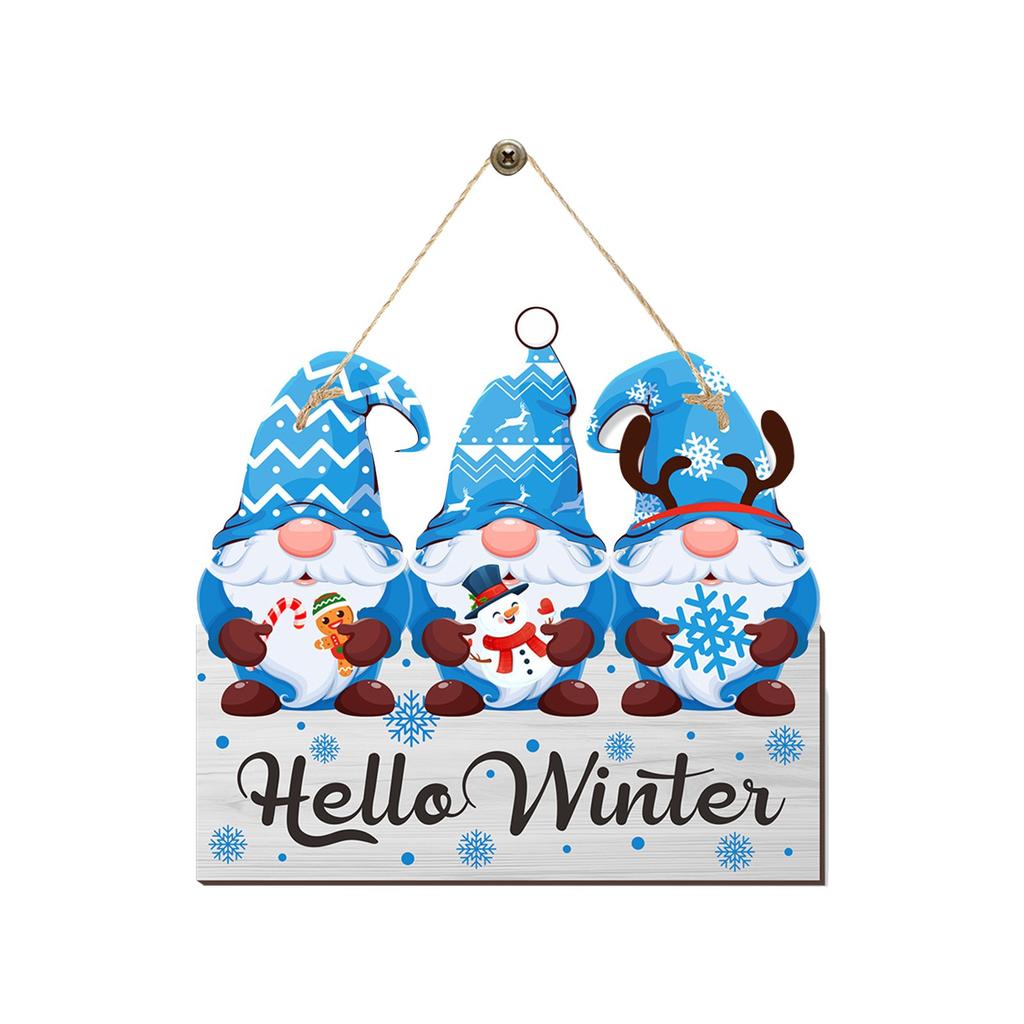 Christmas New Door Hanging Christmas Holiday Party Atmosphere Decoration Hanging Door Sign Customization