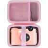 Lebakort Storage Case Compatible with Kodak Smile+ 2-in-1 Digital Instant Print Camera & Photo Printer (Pink Case)