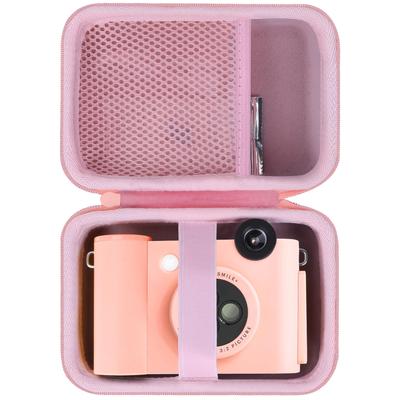 Etui do przechowywania Lebakort kompatybilne z aparatem cyfrowym do natychmiastowego druku Kodak Smile+ 2 w 1 i drukarką fotograficzną (Różowe etui)