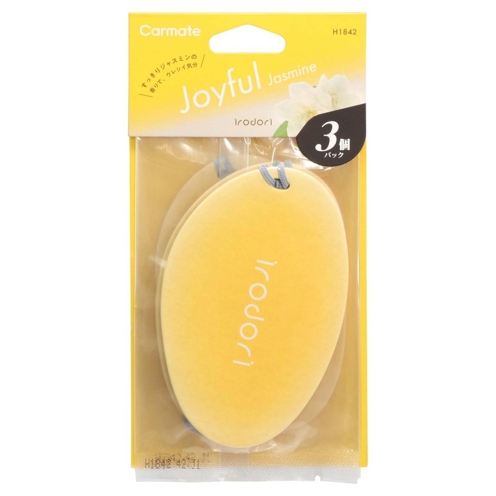 Carmate Car Air Freshener Irodori Hanging Fragrance Joyful Jasmine Hanging 3 Pieces H1842