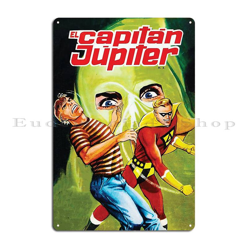 El Capitan Jupiter Vol 13 1960 S Superhero Comic Cover From Chile Metal Sign Plaques Create Cinema Decoration Tin Sign Poster
