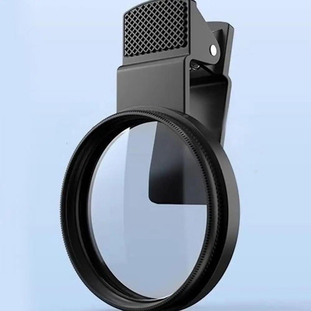 52 mm mobiltelefon polariseringsfilter Ta bort reflektioner Högupplöst CPL-filter med klämma Minska bländning Cirkulärt