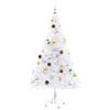 VidaXL Arbre de Noël Artificiel Pré-éclairé avec Boules, Sapin de Noël avec LED, Décoration de Vacances, Ornement de Fête 321502