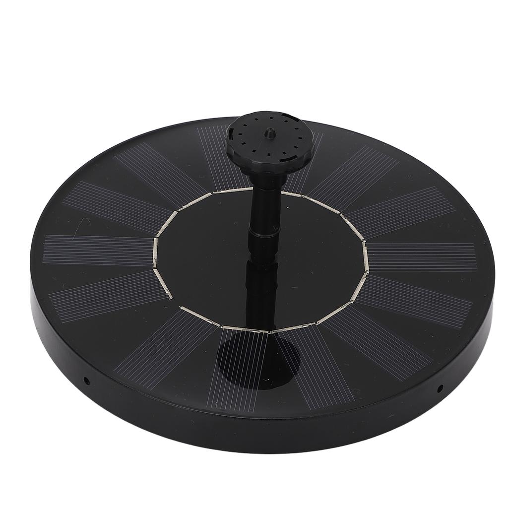 7V 1.5W Solarbrunnenpumpe mit 6 Düsen Wassersprühpumpe für Garten Schwimmbad Aquarium