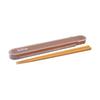 Mitani Yamanaka Lacquerware Chopsticks and Chopstick Case Made In C17625 Set, 18cm, Bitie, Beige, Japan,