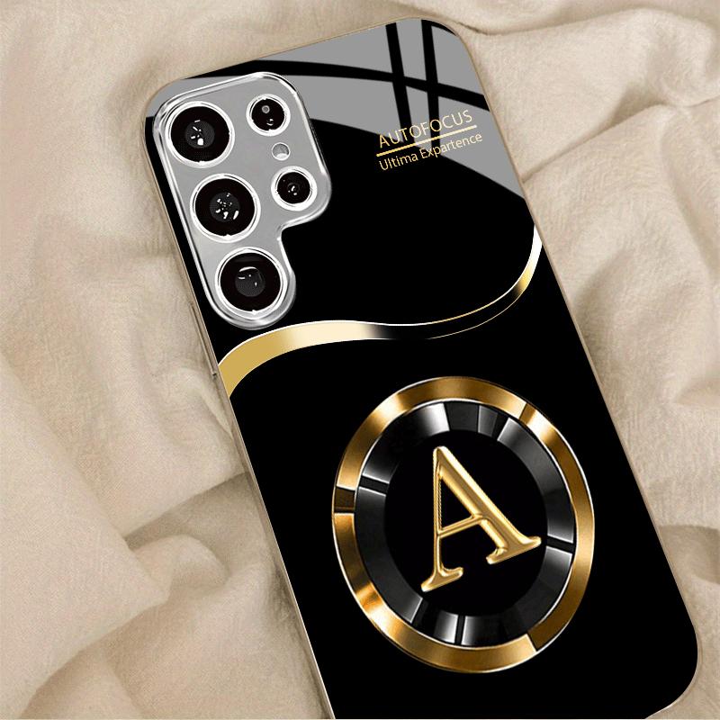 Prosta Modna Wysokiej Jakości Etui na Telefon Galwanizowane Szklane Etui na Telefon dla Samsung Galaxy S26 S25 S24 S23 S22 S21 FE, Ultra, Plus