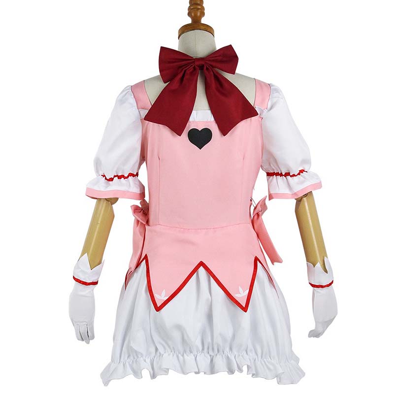 Kaname Madoka Cosplay Kostým Anime Madok Magica Homura Uniforma Šaty S Chokerem Rukavice Ponožky Halloweenské Oblečení