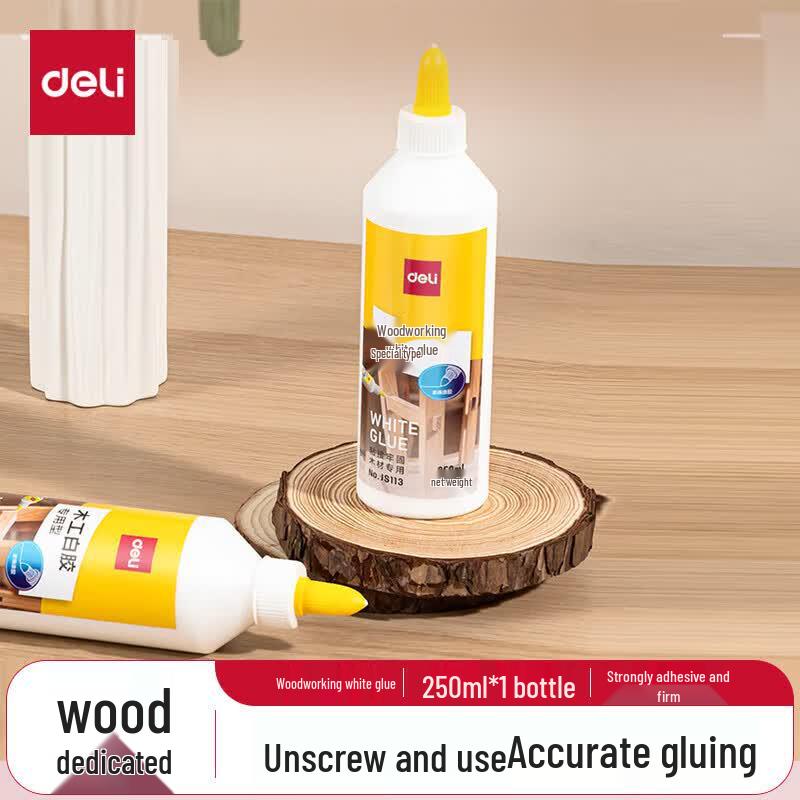 Deli 250ml Woodworking White Latex Glue