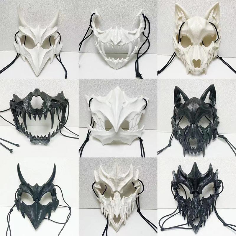 Buy Halloween Demon Mask Carnival Werewolf Skull Mask Cosplay Costumes