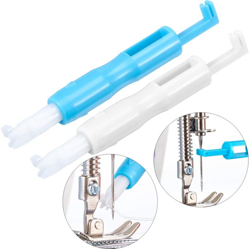 Sewing Machine Needle Threader Stitch Insertion Tool Automatic Threader Quick Sewing Threader Needle Changer Hold Needles Firmly
