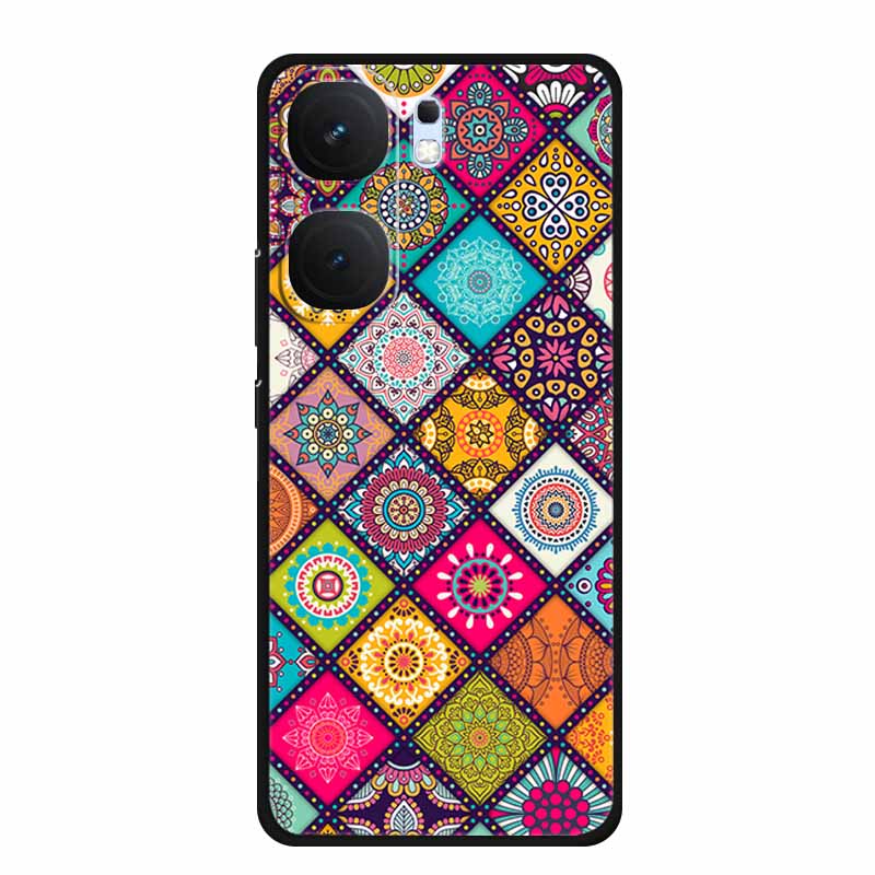 3D TPU Case For Vivo iQOO Neo 9 pro Flower Emboss Funda Neo 9s Pro Back Relief Silicone Soft Phone Cover Cartoon Bumper Capa