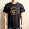 NOVA RARA Gibson Les Paul Guitarra Música Carvão Algodão Pesado Camiseta Camiseta Unissex