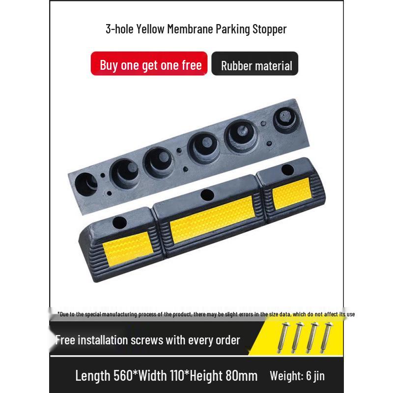 Rubber Parking Space Wheel Stopper and Positioner