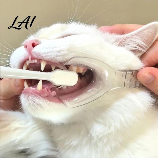 Pet Tooth Brushing Helper Helper Clear Teeth Cleaning Aid Reusable Dental Care Easy Tool Tool Holds The Lip Aside for Dogs Cats Dog