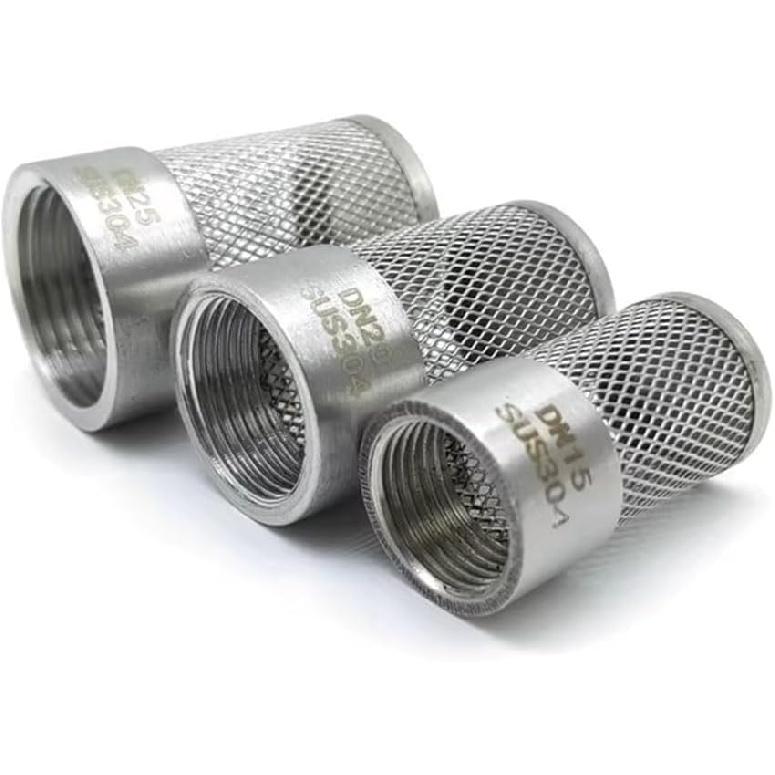 Water Filter, Pipeline Filter, 1pcs Stainless Filter, 1/2" 3/4" 1" 1-1 * 2" 2" 3" 4" Female Thread Filter for Garden Irrigation Aquarium Water Pump,