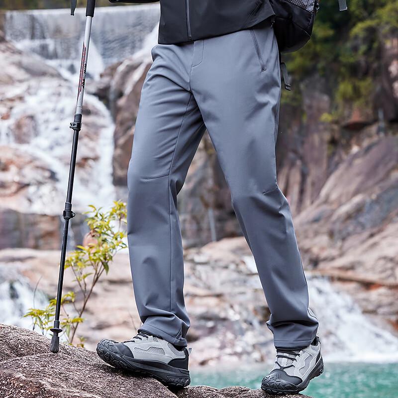 

FAPAI Men s Autumn Winter Fleece-Lined Straight-Leg Casual Pants 4XL