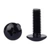 Black Zinc Plated 304 Stainless Steel Phillips Umbrella Head Screws M3-M5
