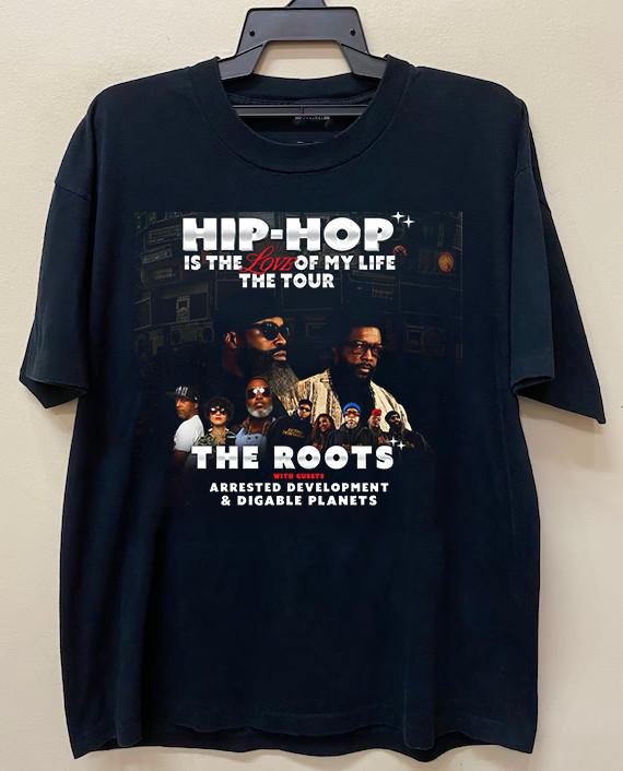 The Roots Hip Hop Is The Love Of My Life Tour 2024 T Shirt Full Size S-5XL Unisex T-Shirt XXXXL