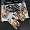 Crying Cats Combine Memes Soft Phone Case for iPhone 15 16 17 Pro Max 17Air 16E 14 Plus 13 12 Mini Shockproof Cover Back Shell