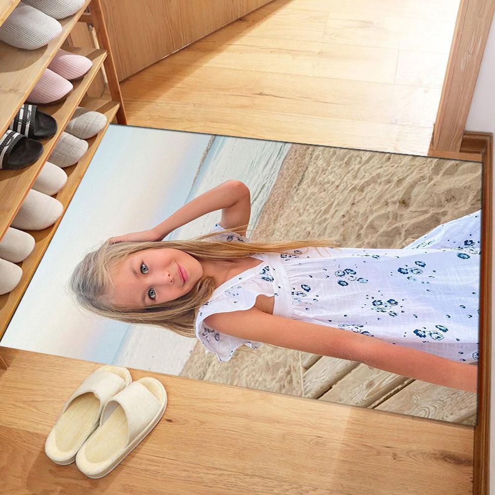 Customize Photo Personalized Picture Area Rug Design for Kitchen Dining Room Game Room Decorate Room Antislip Carpet Office Home Decor
