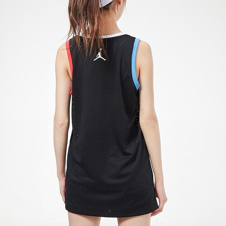 Jordan Breathable Sleeveless Basketball Jersey Kids Tops Black JD2122010GS-001