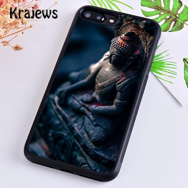 Krajews Buddhism Buddha statue Vintage Gautama Phone Case Cover For iPhone 17 Air 16 15 14 plus 11 12 13 pro ma Fundas
