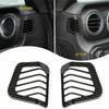 Carbon Fiber ABS Dash AC Air Vent Outlet Cover Trim For Jeep Wrangler JL JT 18+