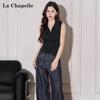 La Chapelle Polo Collar Sleeveless Tank Top