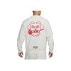Nike Micro Logo Embroidered Letter Crew Neck Pullover Long Sleeve Sweatshirt Men Sweatshirt White FB7261-133