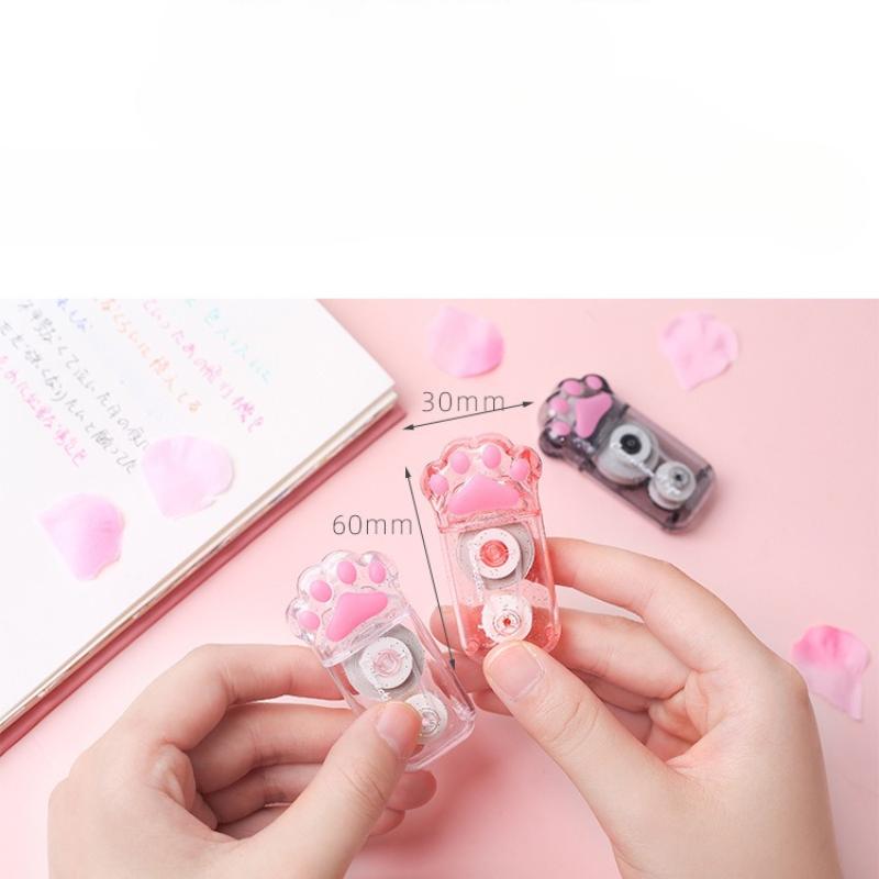 1pcs White Out Cute Cat Claw Correction Tape Pen School and Office Supplies Stationery Good Looking Correction Tape