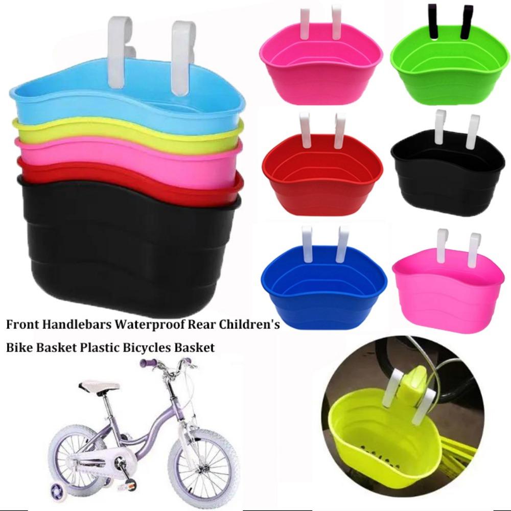 Waterproof Front Handlebars Basket With Hooks Bicycles Basket New Boy Girl Bike Basket