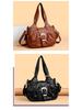 Versatile European & American Style Women's Rivet Crossbody Bag - Lightweight, Large Capacity, 3D Design