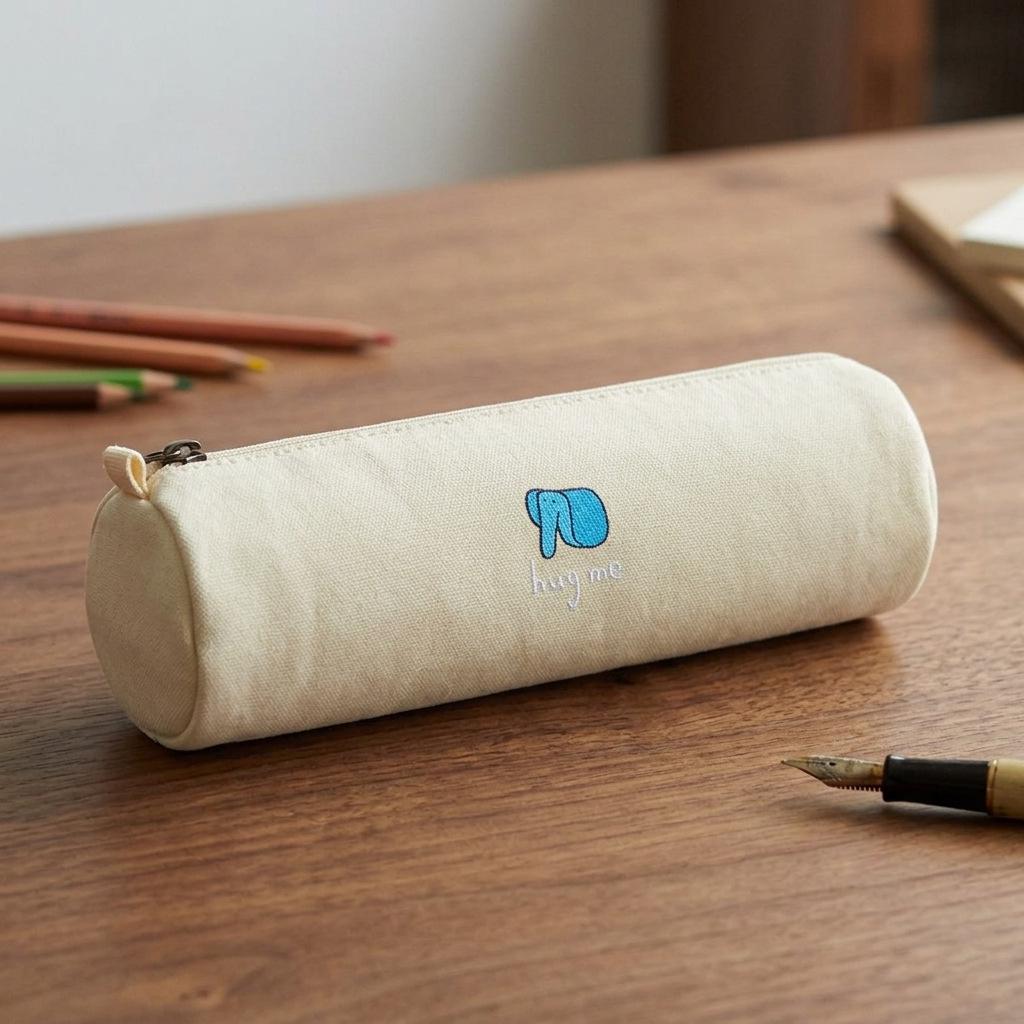 Japanese Style Plush Pencil Case: Cute, Large Capacity, Trendy Ins Stationery Bag for Students