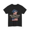 Rejecting Kings Since 1776 Shirt, American Flag Hand Grip Women Men Shirt