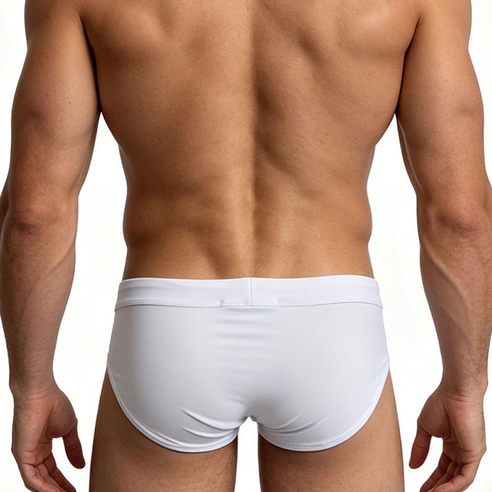 Heren Nylon Mesh Zwembroek Sneldrogend Elastische Contour Pouch Sexy Kleurblok Zwemkleding Voor Zomer Strand Zwembadfeest