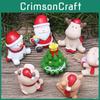 Hand-painted Resin Christmas Decoration Santa Claus Elk Animal Party Supplies